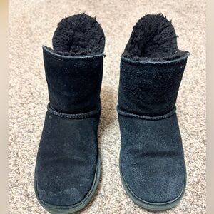BearPaw Black Kids Boots